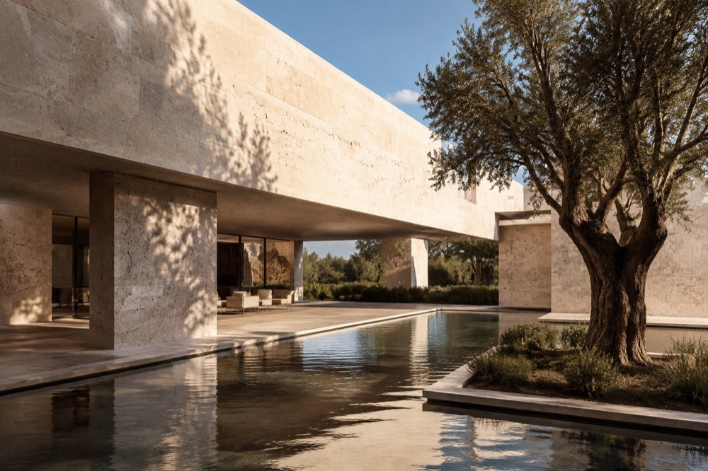 A study in light & limestone